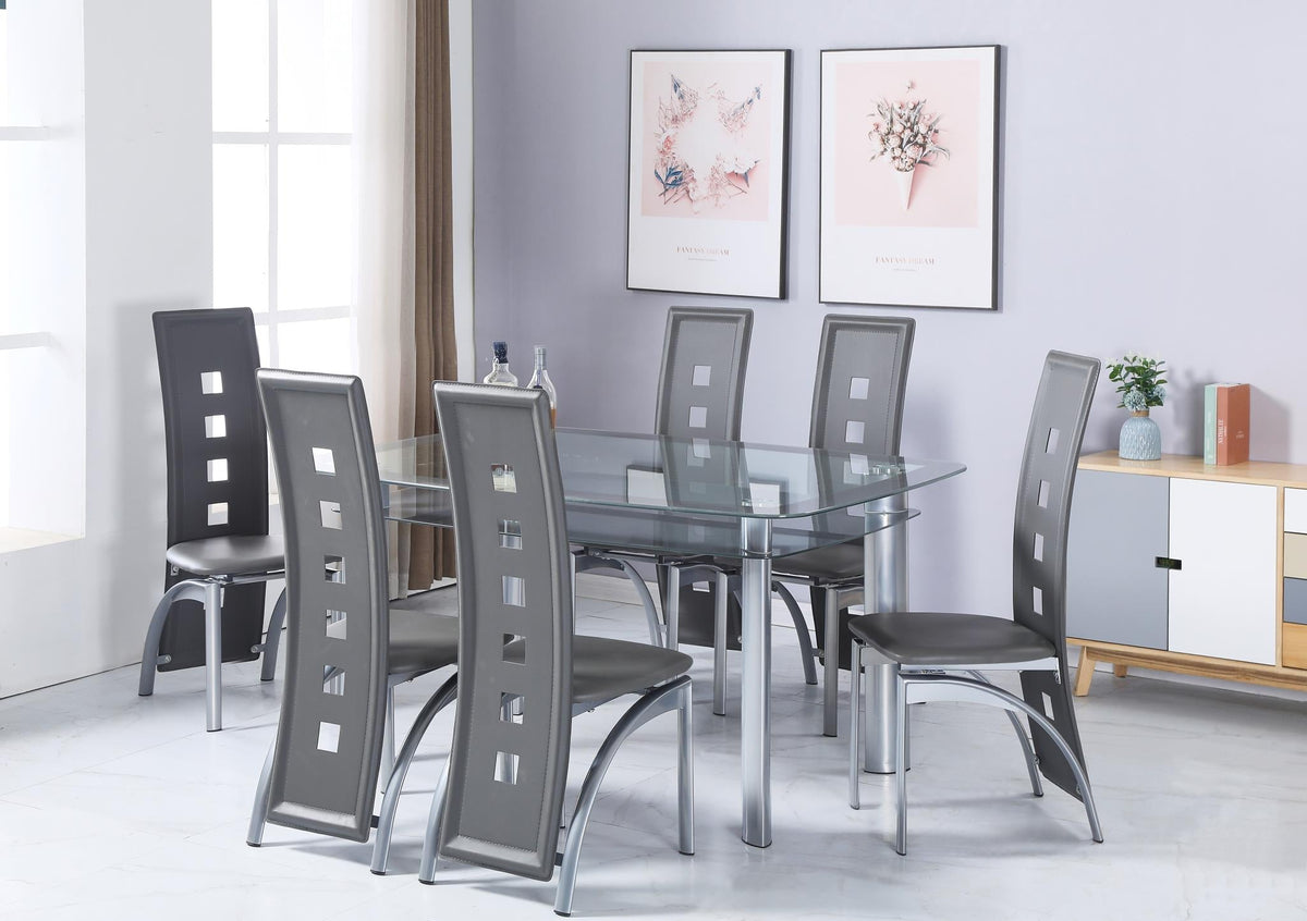 Charcoal Dinette Table & Chairs