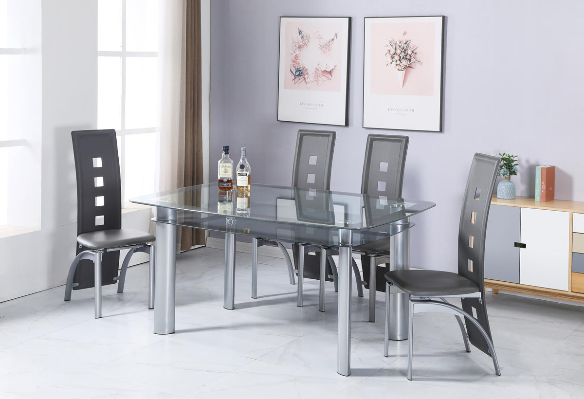 Charcoal Dinette Table & Chairs