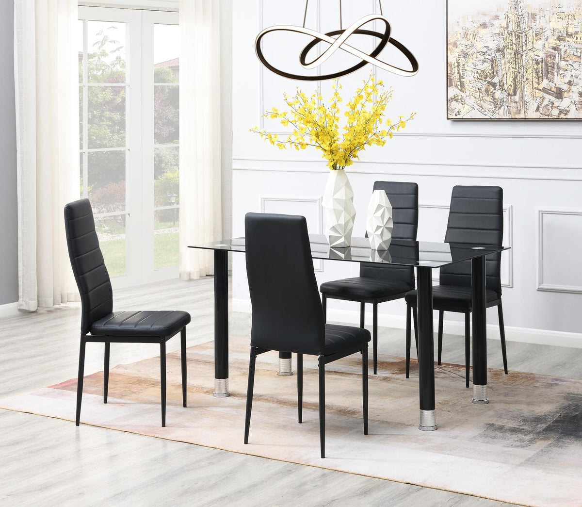 Black Budget Dining Set