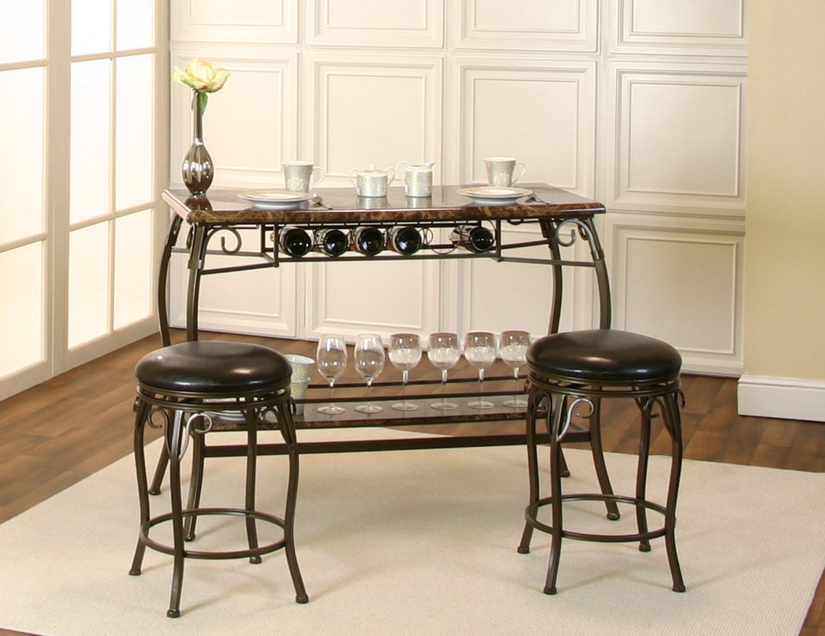 Bar Unit & 2 Stools (D900)