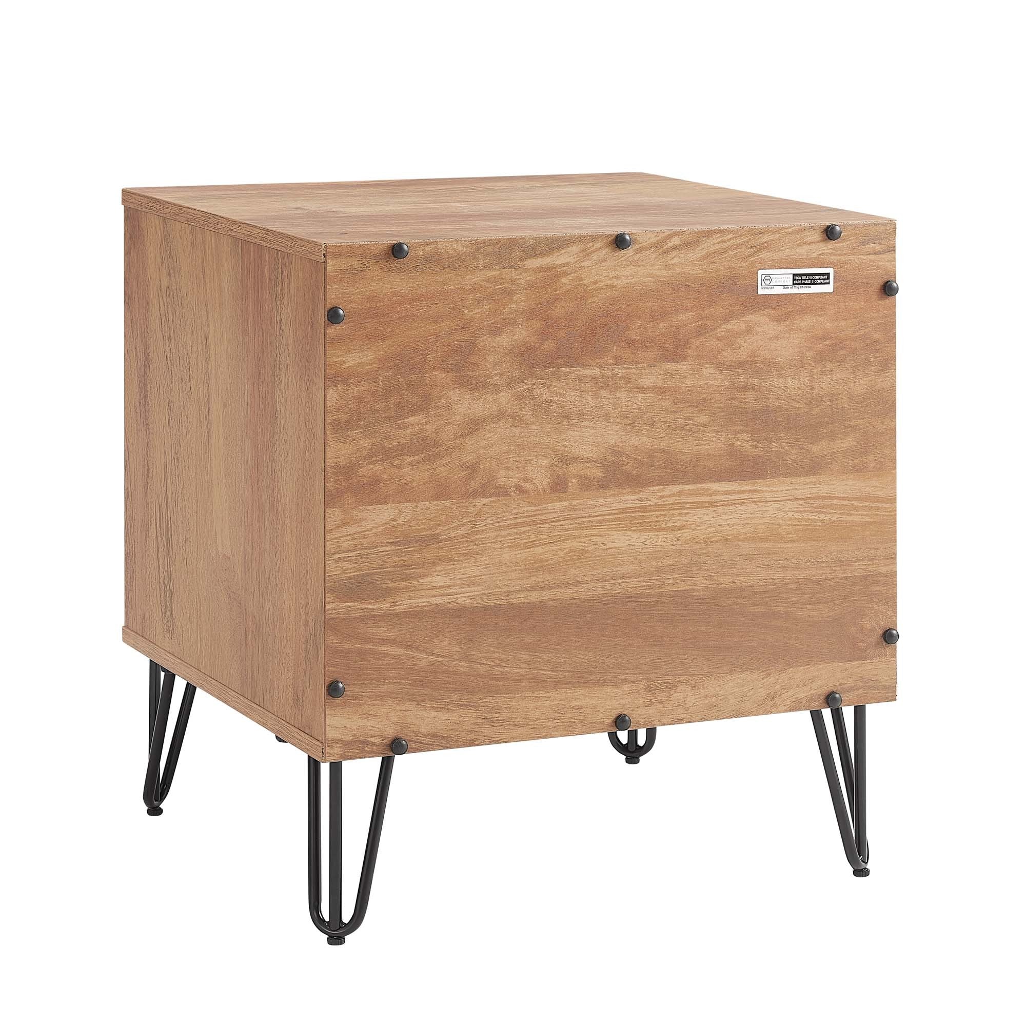 Dumbo 2.0 Modern Golden Brown Nightstand