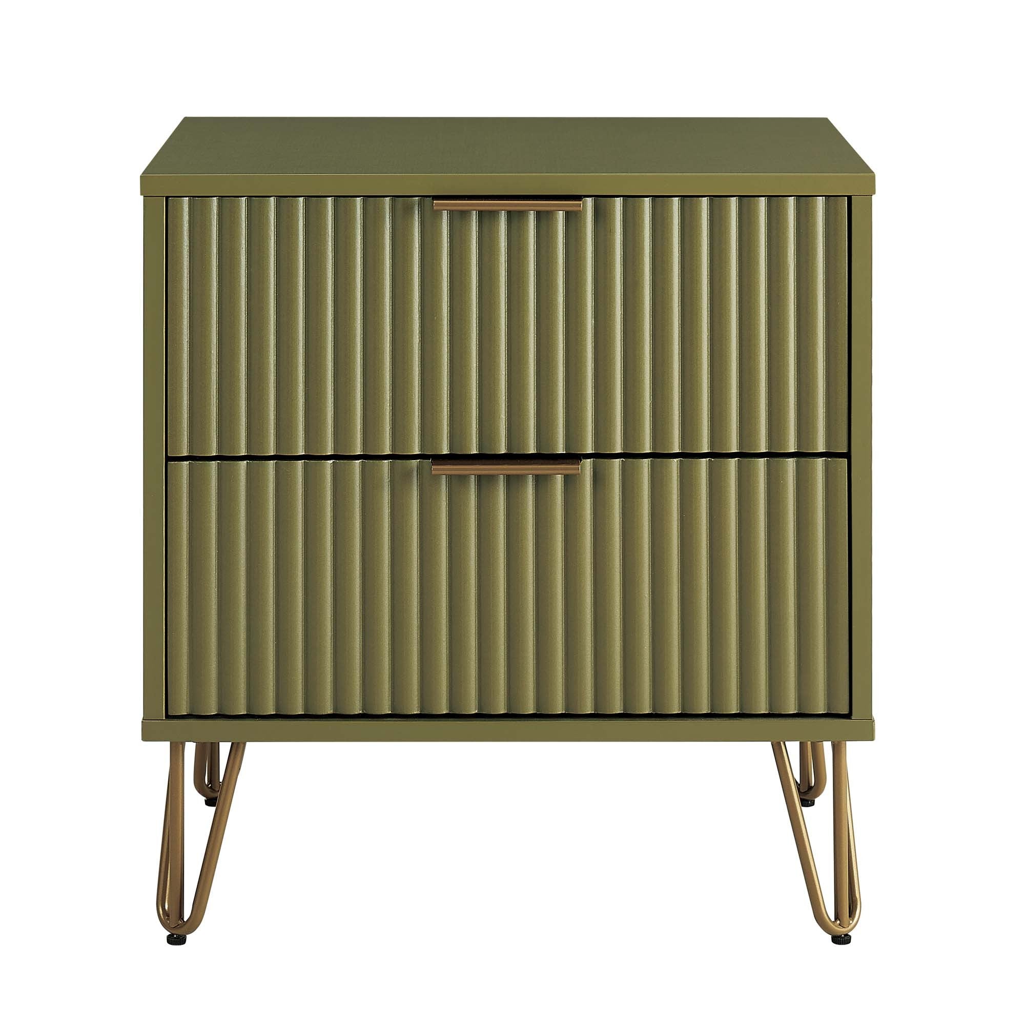DUMBO 2.0 Nightstand in Olive Green