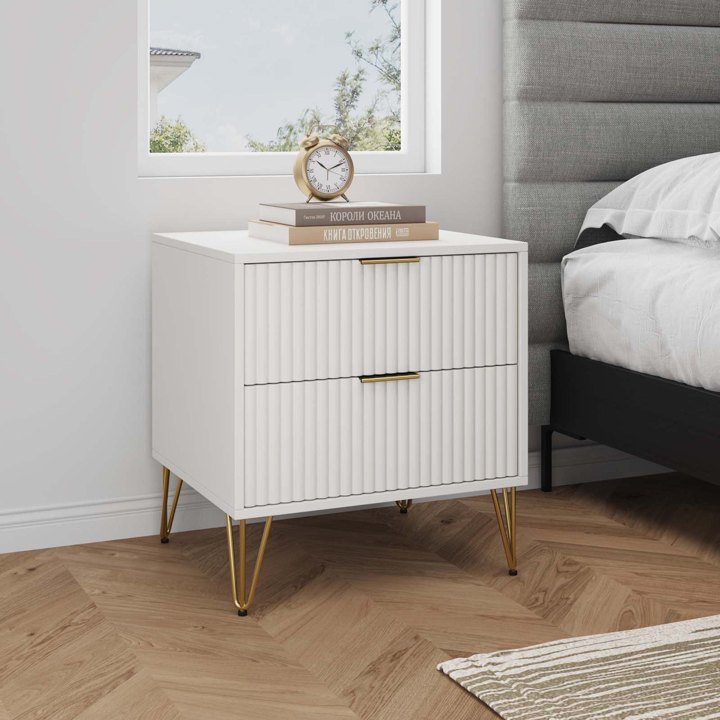 DUMBO 2.0 Nightstand in White