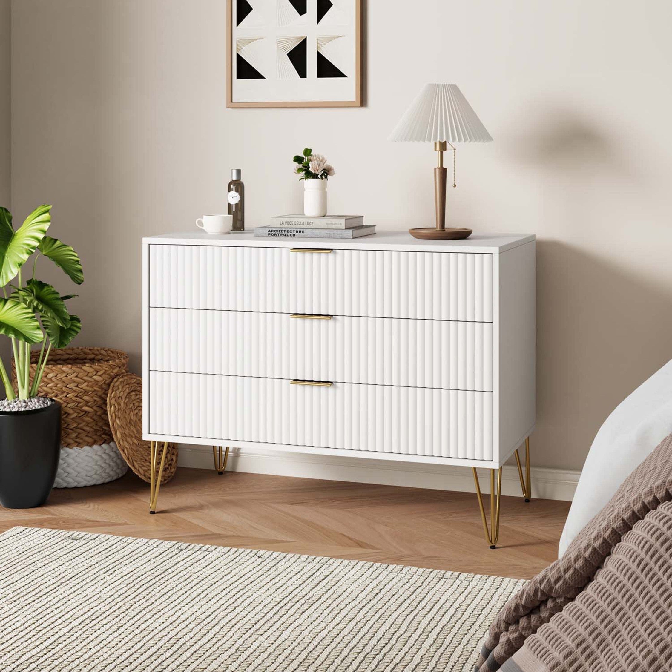 DUMBO 3-Drawer Dresser - White