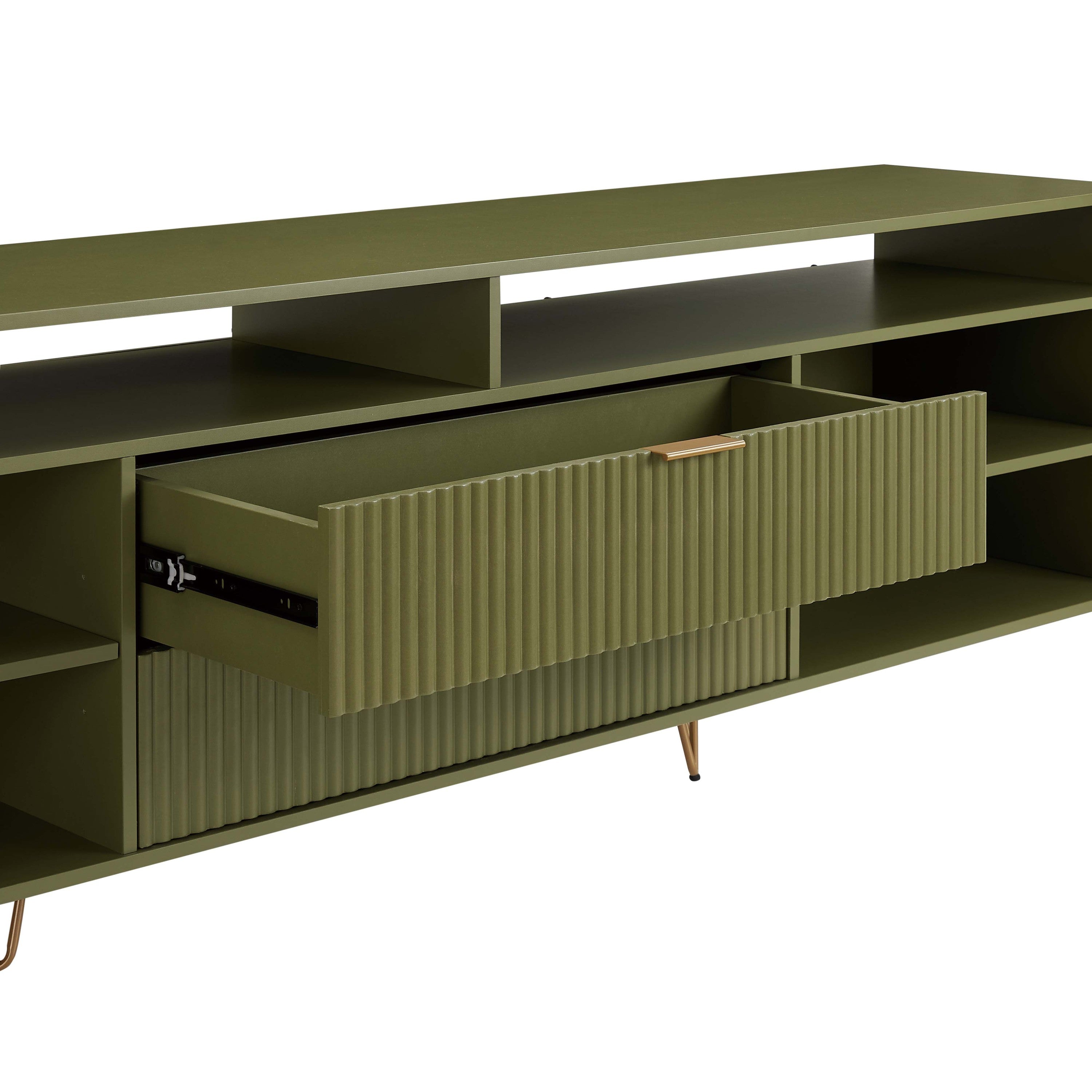 DUMBO Olive Green 85" TV Stand