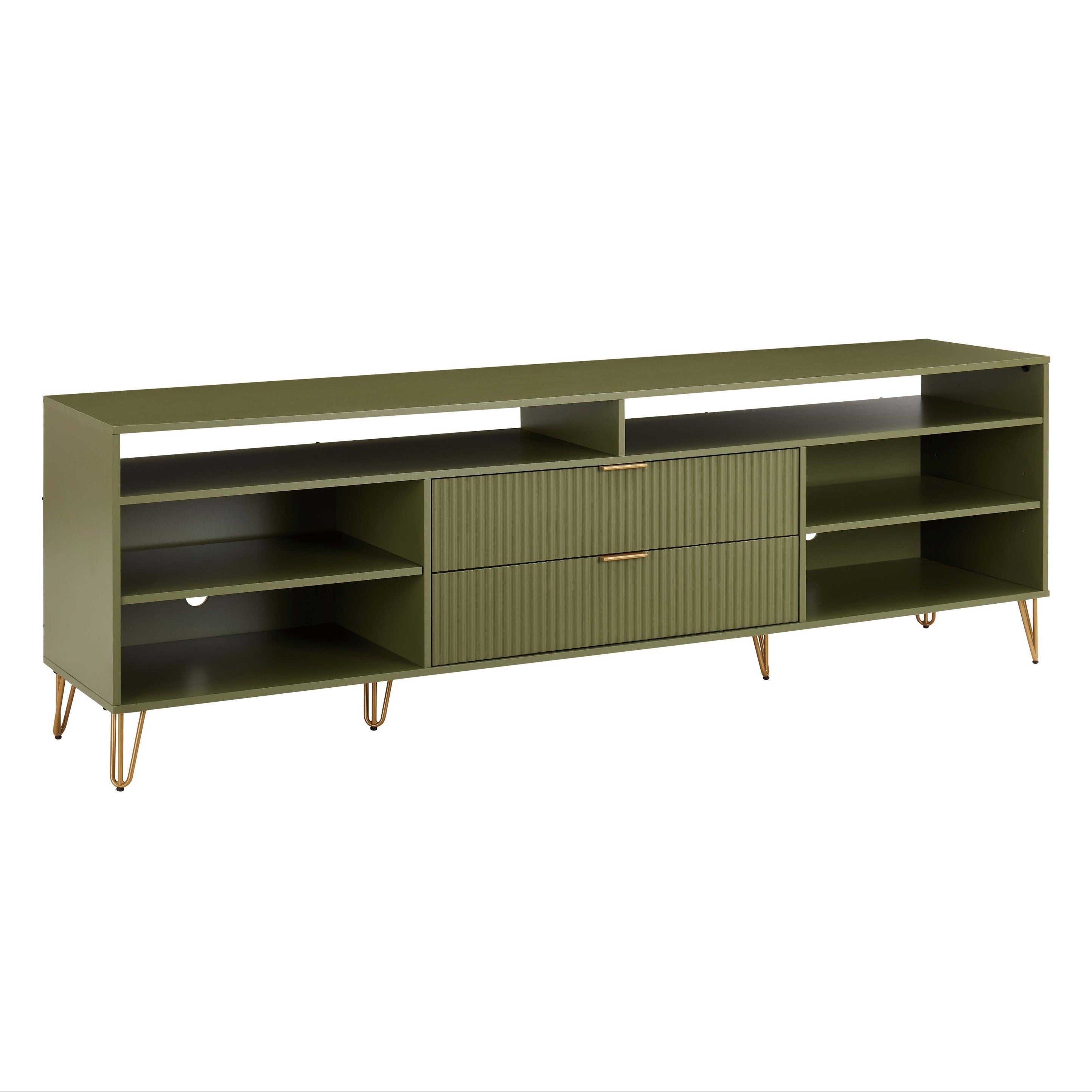 DUMBO Olive Green 85" TV Stand