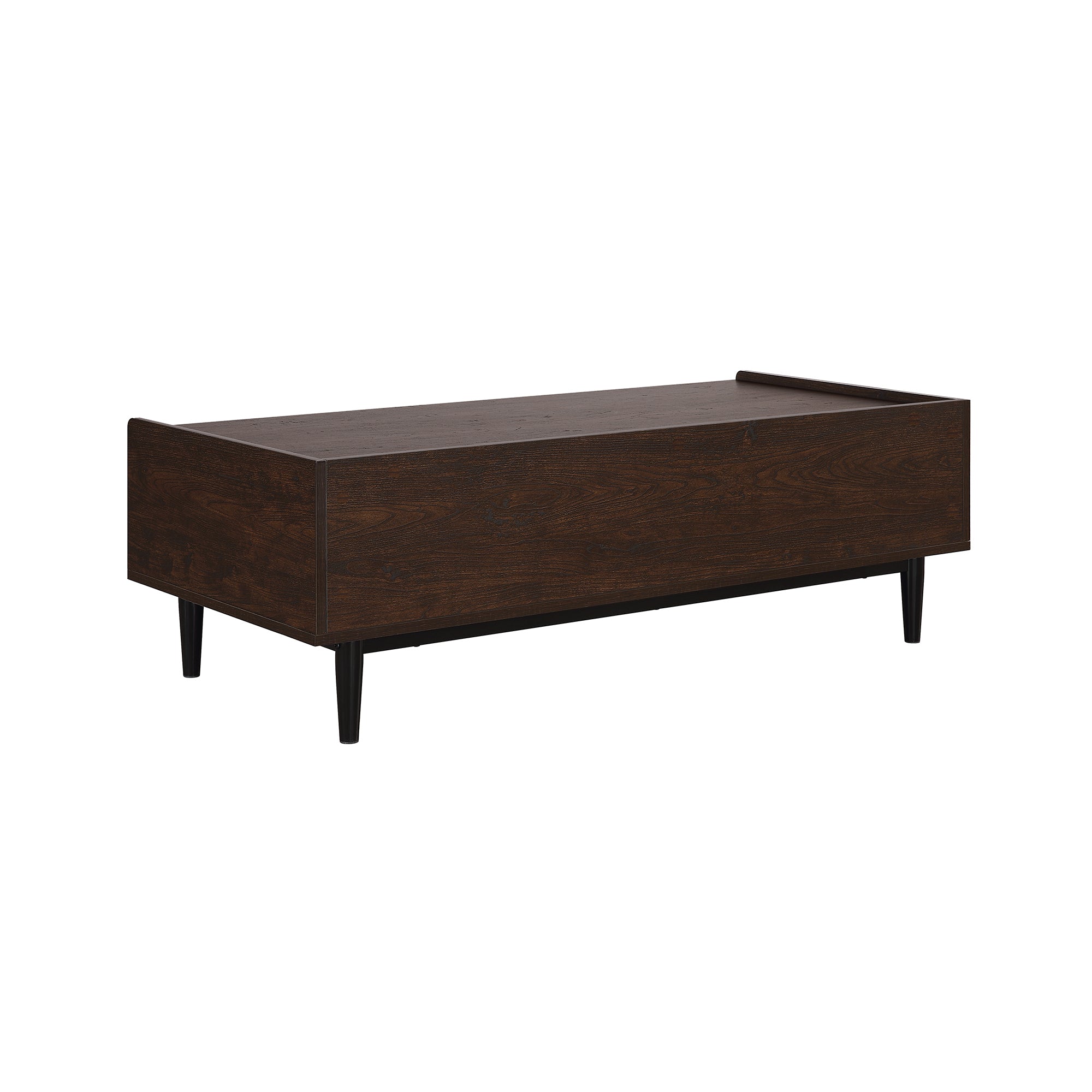 Duane Coffee Table in Dark Brown and Black