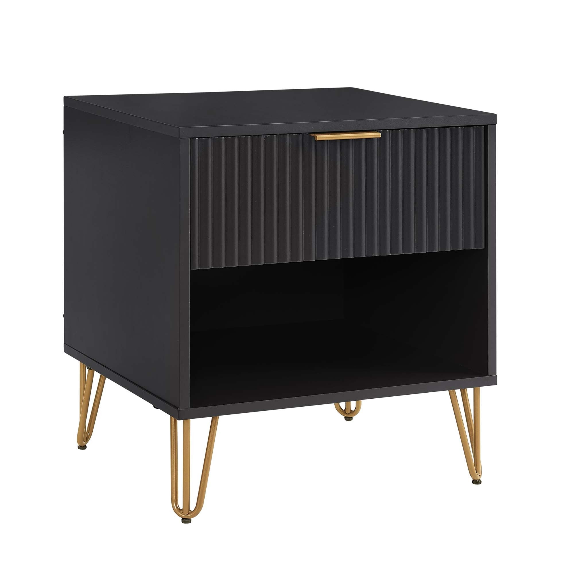 Dumbo Nightstand 1 Drawer - Black