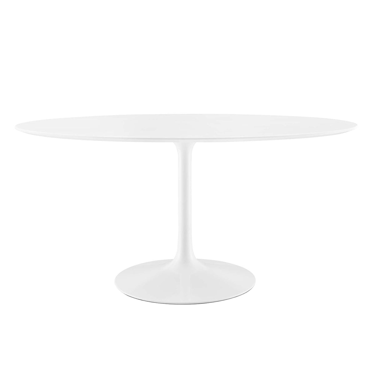 Lippa Oval Wood Dining Table, 60", White - view 1