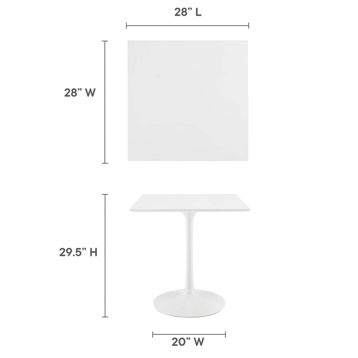 Lippa Square Wood Dining Table