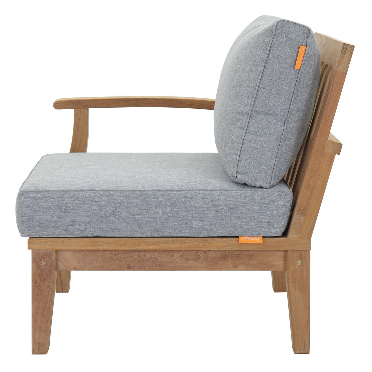 Marina Outdoor Patio Teak Left-Facing Sofa - view 10