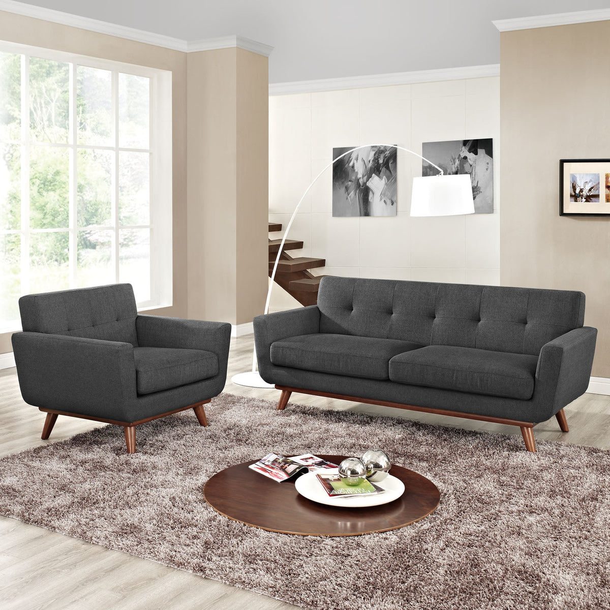 Engage Armchair and Loveseat Set of 2 - view 17