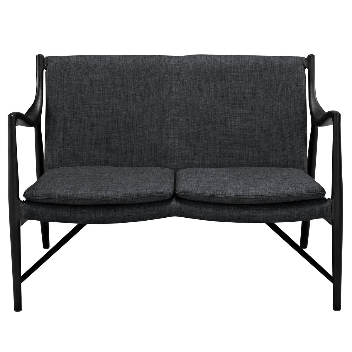 Makeshift Upholstered Fabric Loveseat