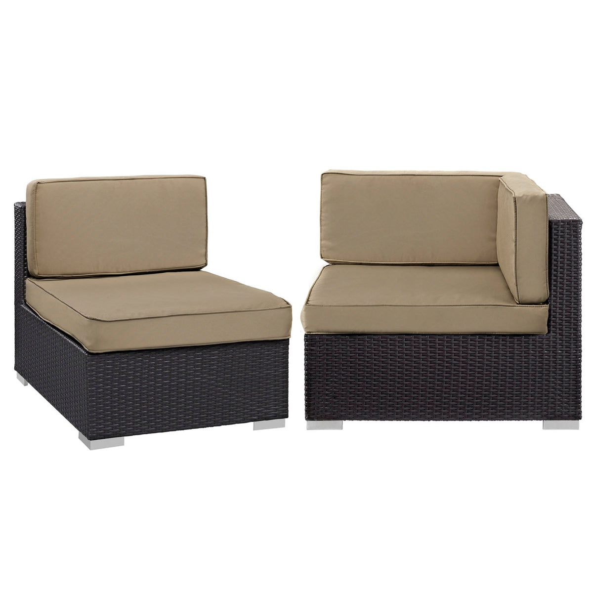 Gather Corner and Middle Outdoor Patio Sectional Set - view 1