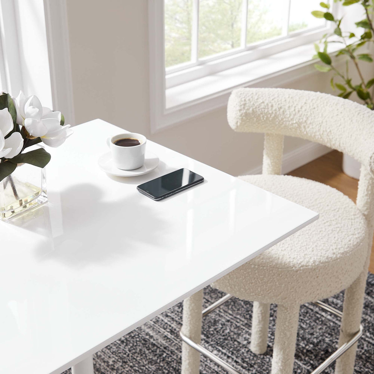 Lippa Square Wood Bar Table