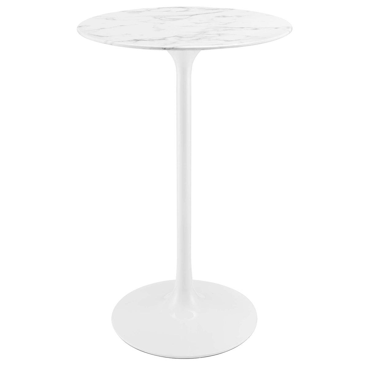 Lippa Round Artificial Marble Bar Table - view 2