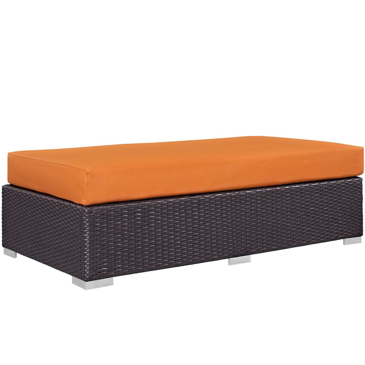 Convene Outdoor Fabric Rectangle Ottoman