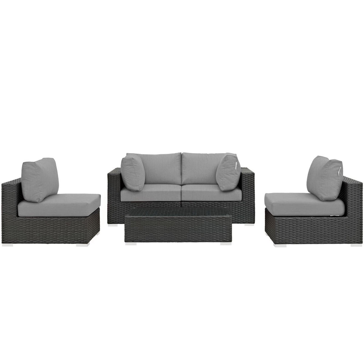 Sojourn 5 Piece Outdoor Sunbrella® Sectional Set