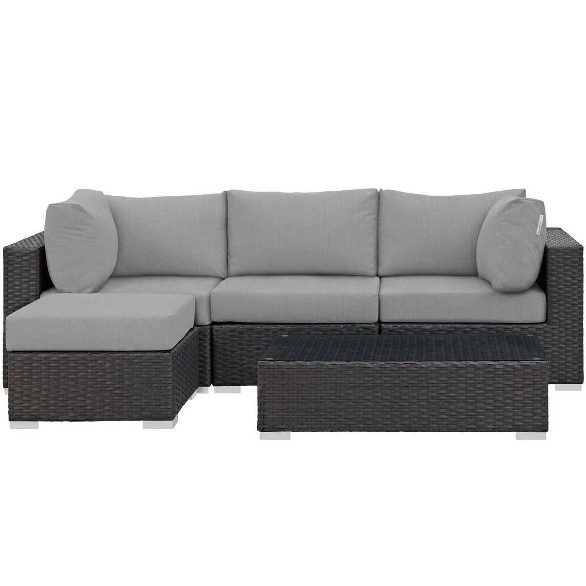 Sojourn 5 Piece Outdoor Sunbrella® Sectional Set