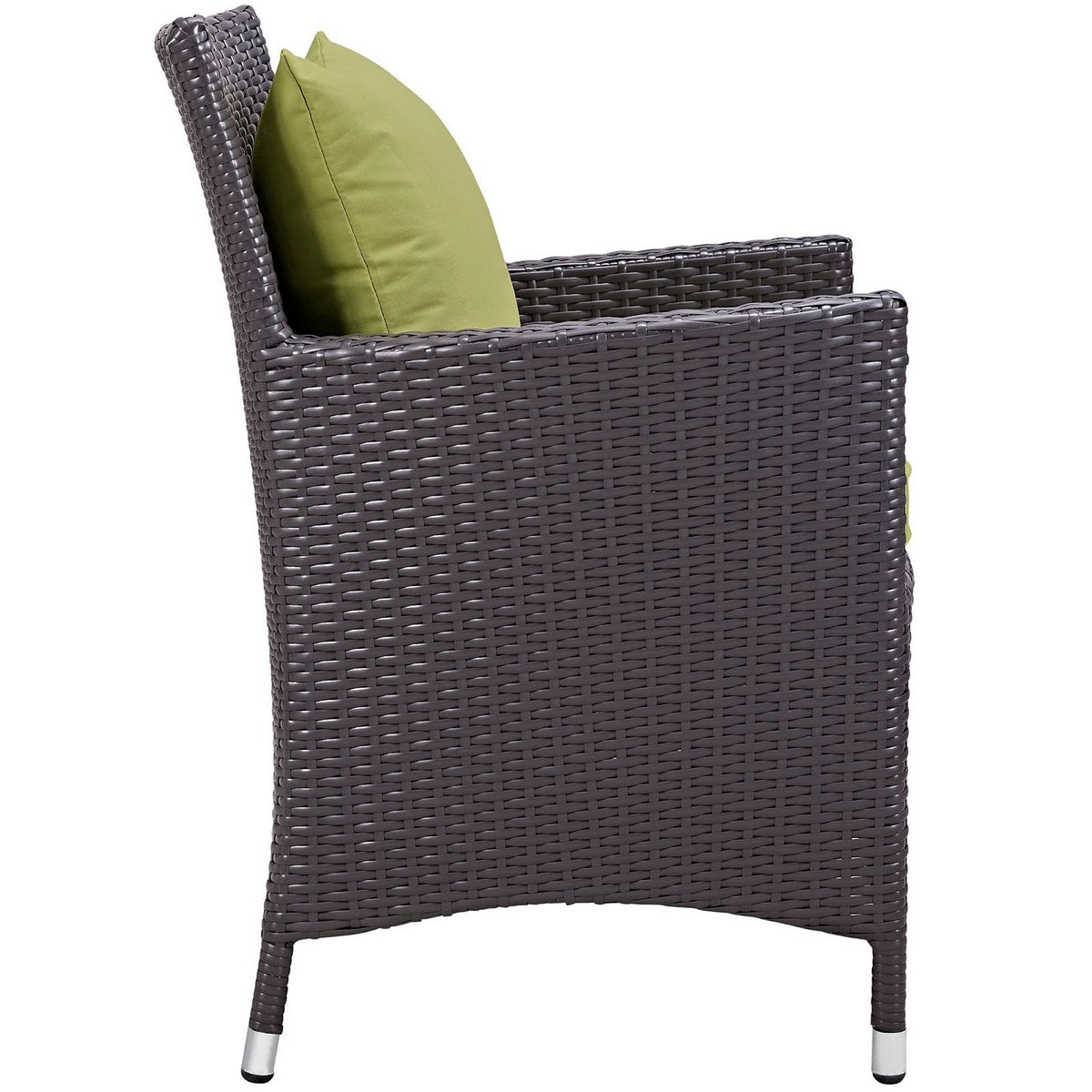 Convene Dining Outdoor Armchair, Espresso Peridot - view 2