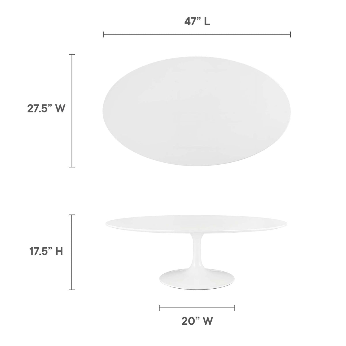 Lippa Oval Wood Coffee Table