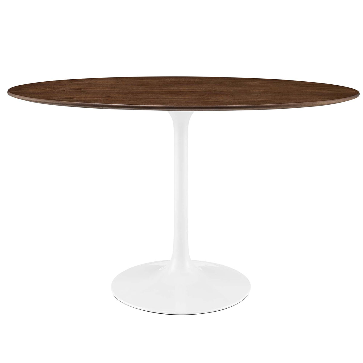 Lippa Oval Wood Dining Table, 48", Walnut - view 1