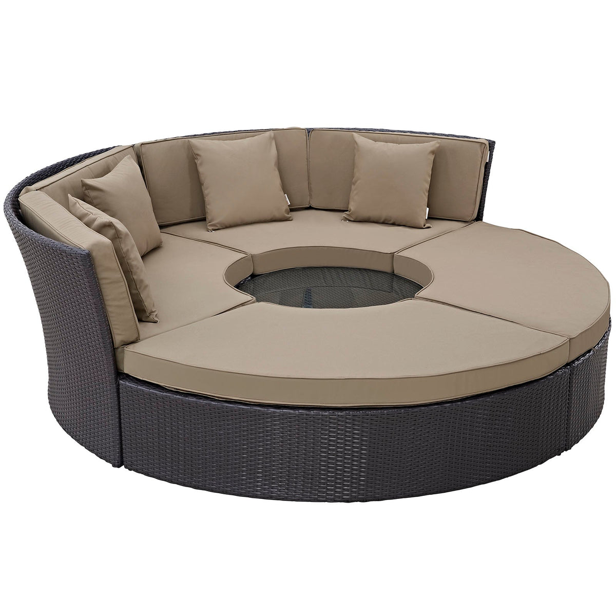 Convene Circular Outdoor Patio Daybed Set - view 1