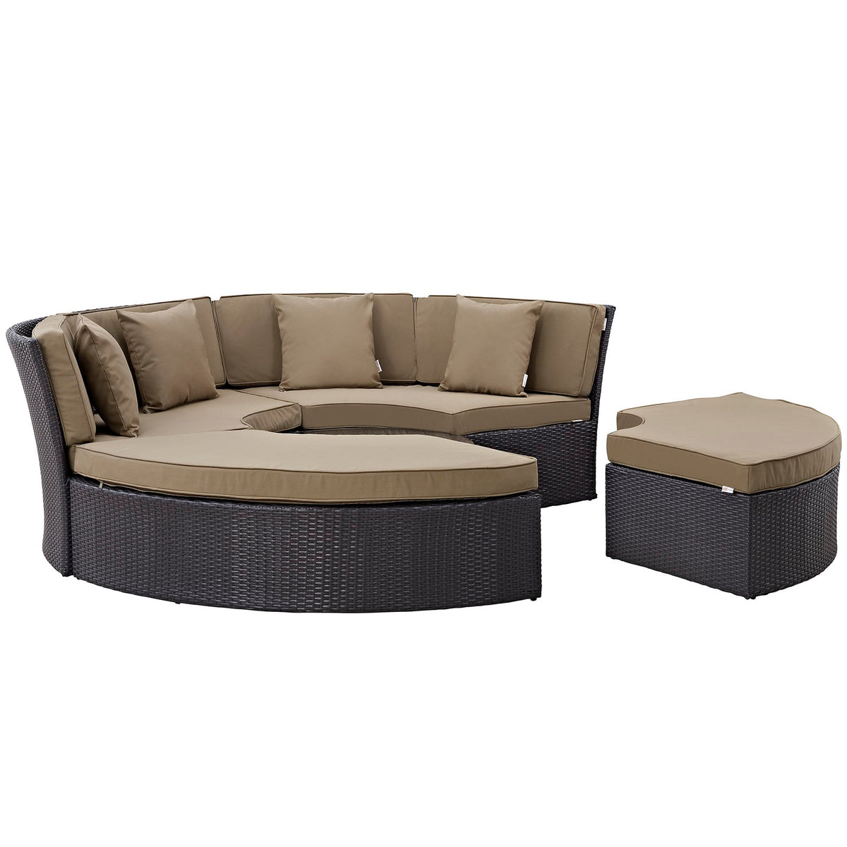 Convene Circular Outdoor Patio Daybed Set - view 5