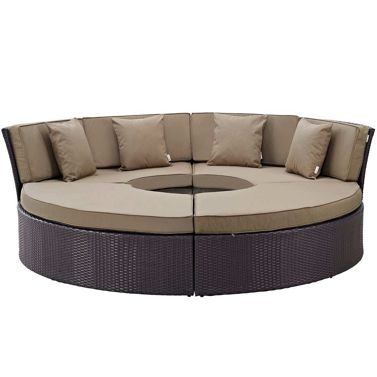 Convene Circular Outdoor Patio Daybed Set - view 17