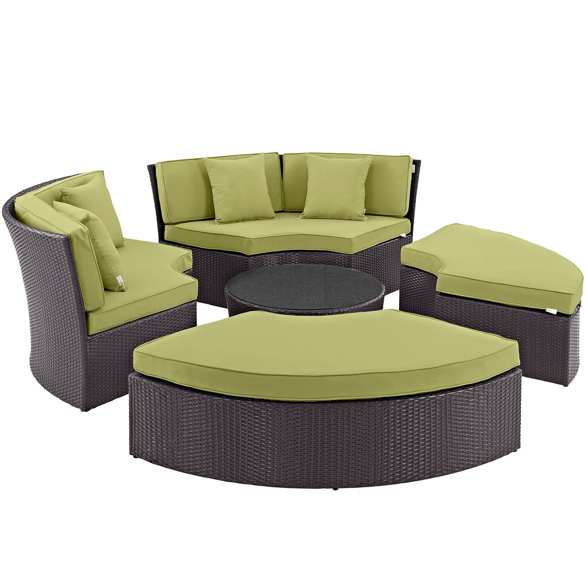 Convene Circular Outdoor Patio Daybed Set - view 11