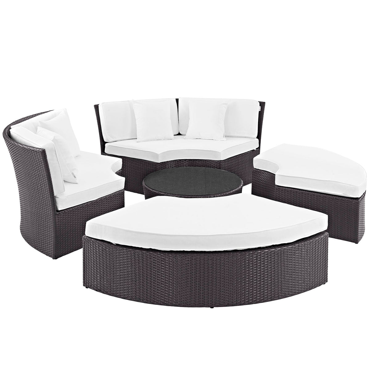 Convene Circular Outdoor Patio Daybed Set - view 12