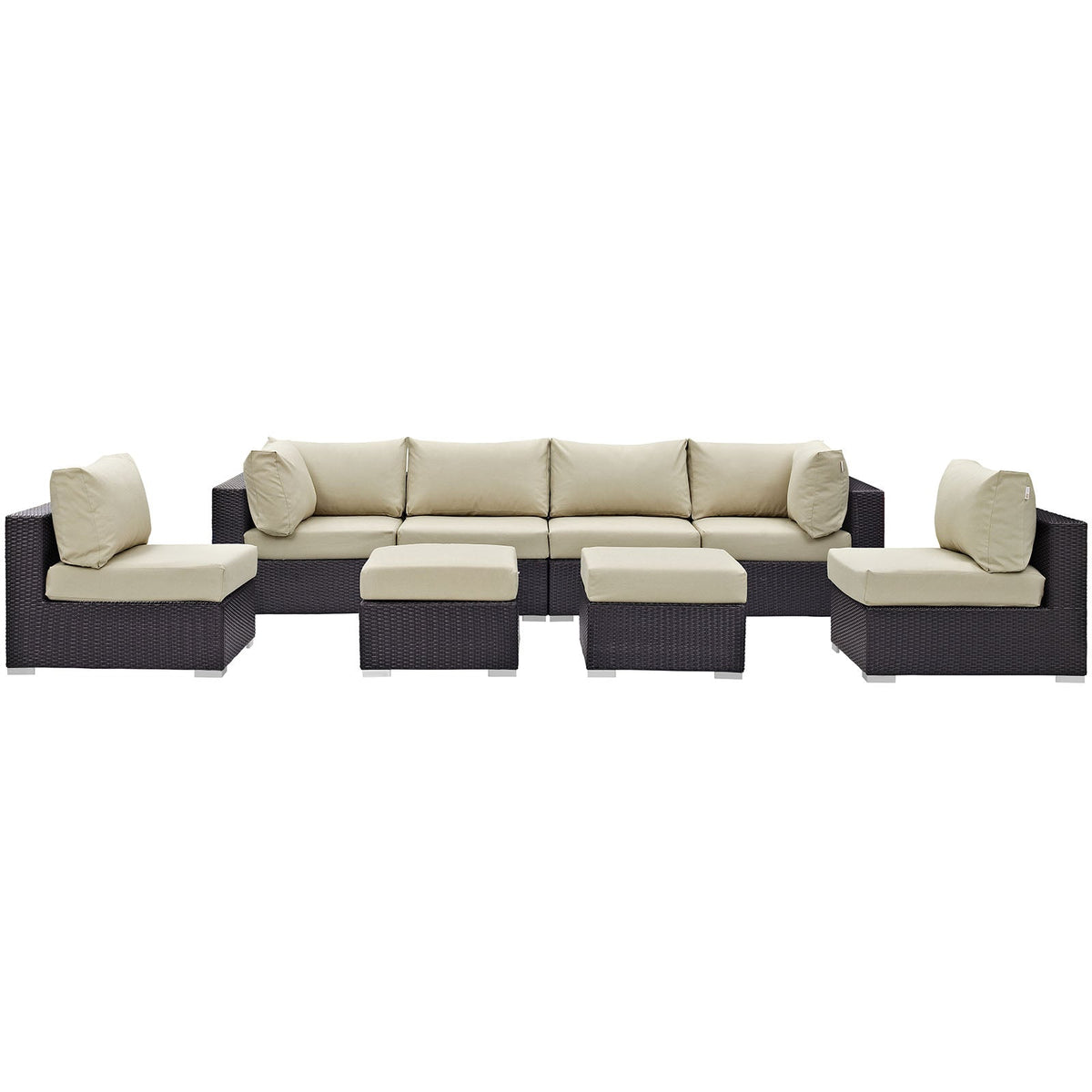 Convene 8 Piece Outdoor Patio Sectional Set - view 7