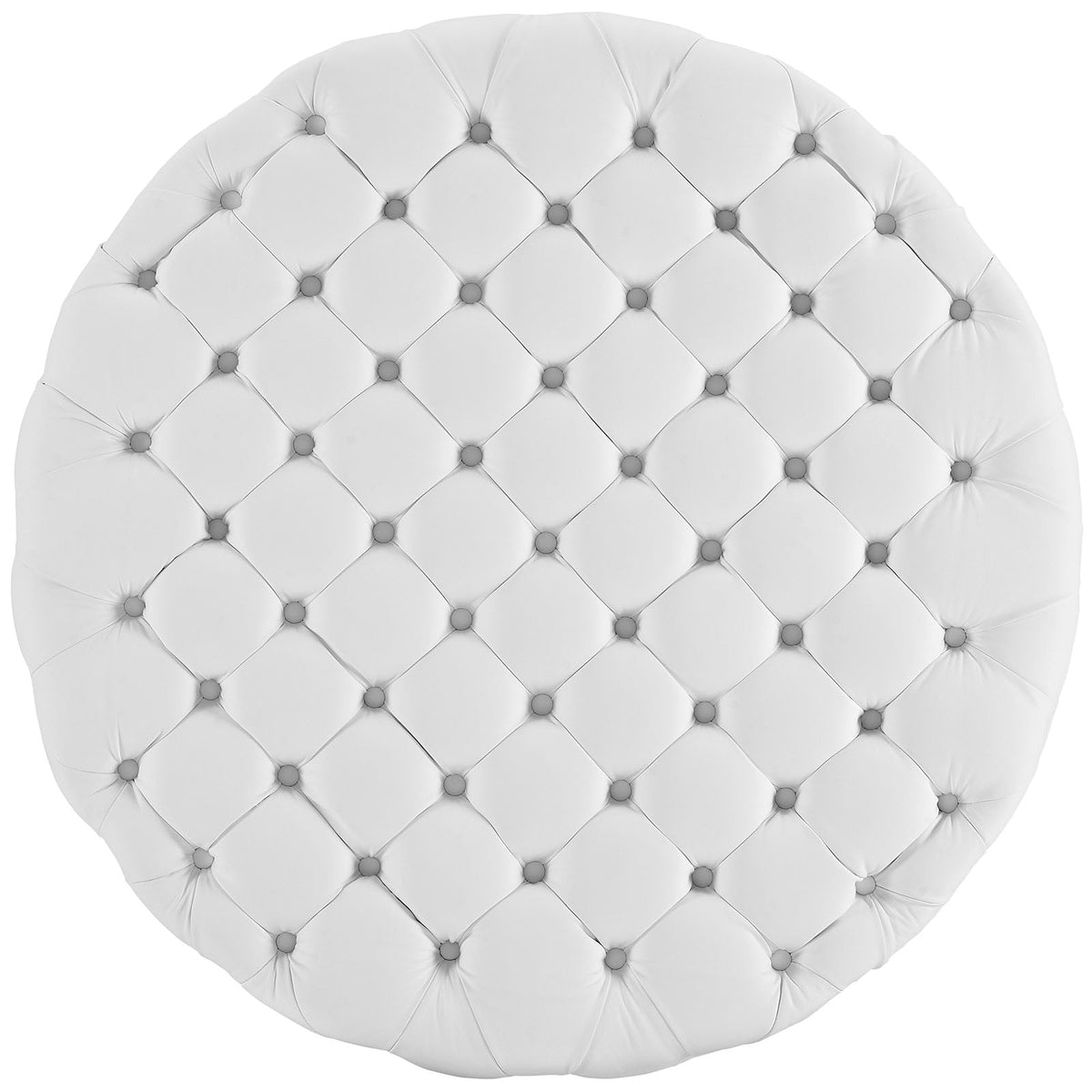 Amour Upholstered Vinyl Ottoman