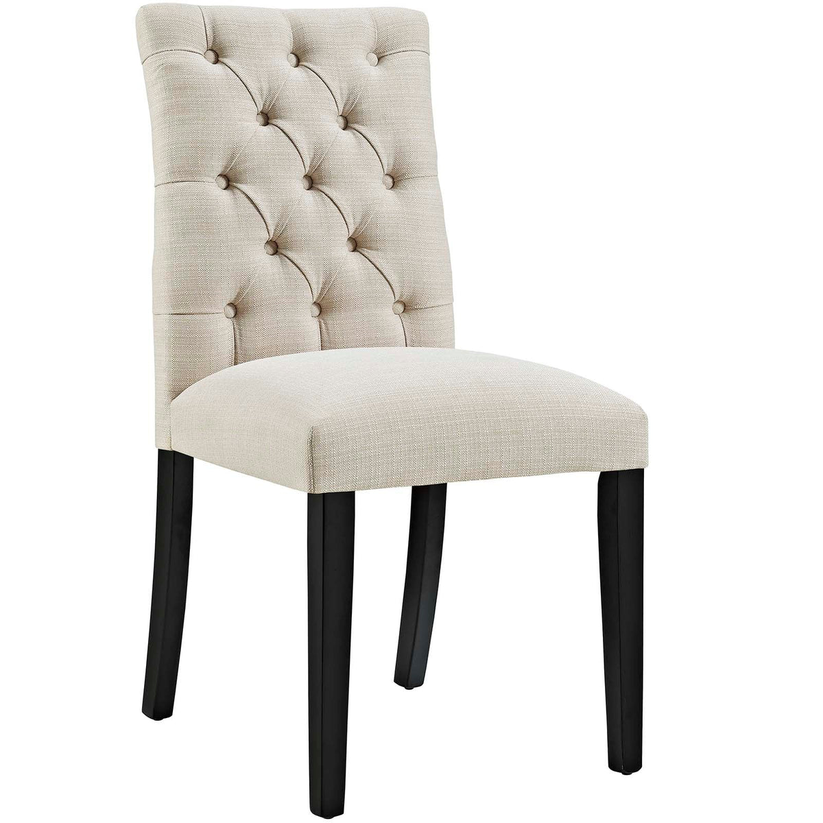 Duchess Button Tufted Fabric Dining Chair - view 2