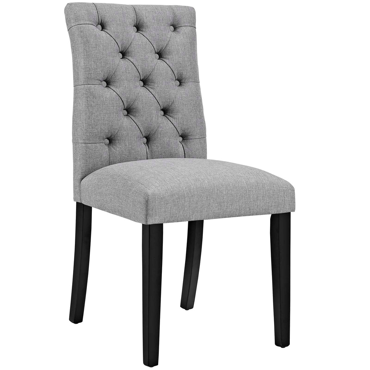 Duchess Button Tufted Fabric Dining Chair - view 5