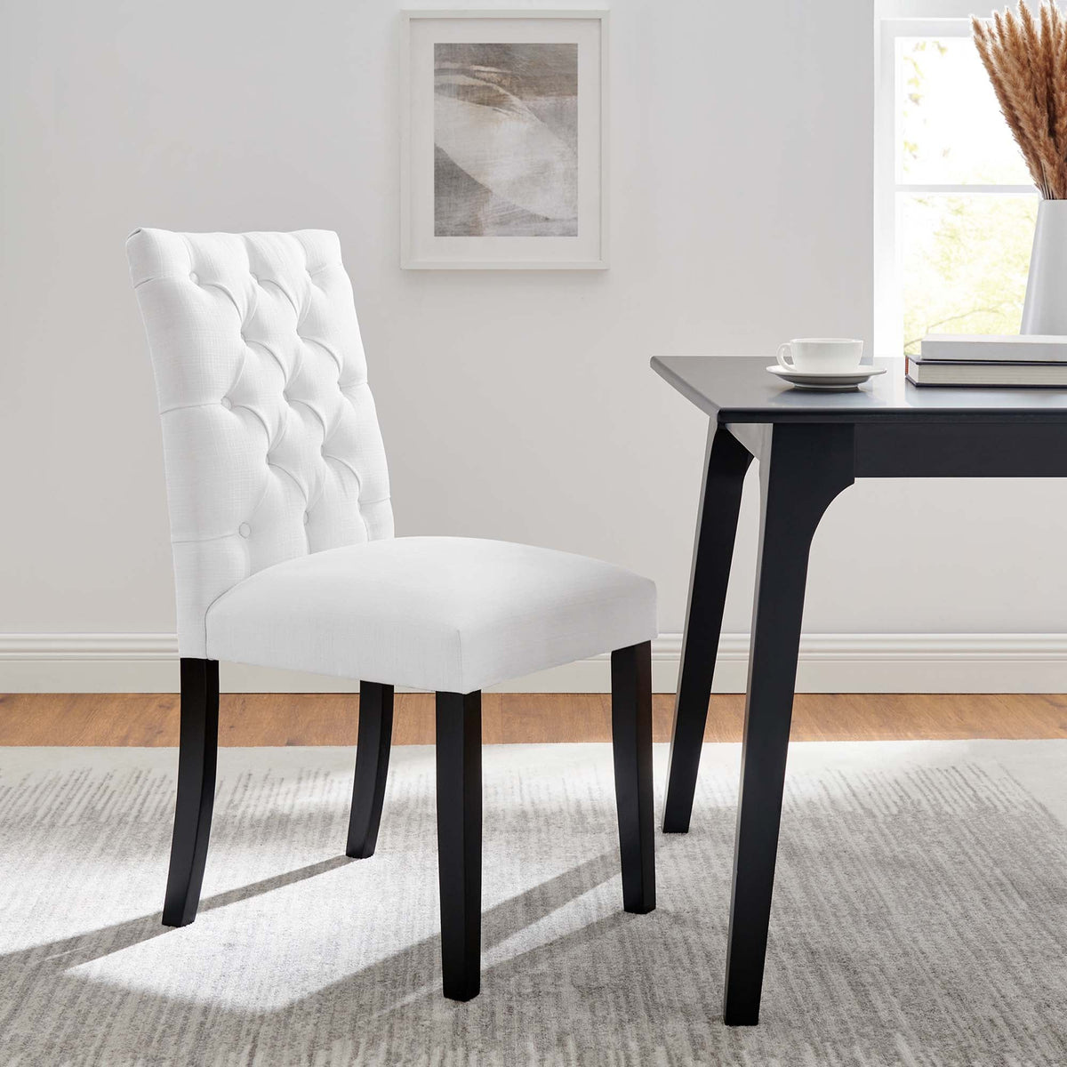 Duchess Button Tufted Fabric Dining Chair - view 28