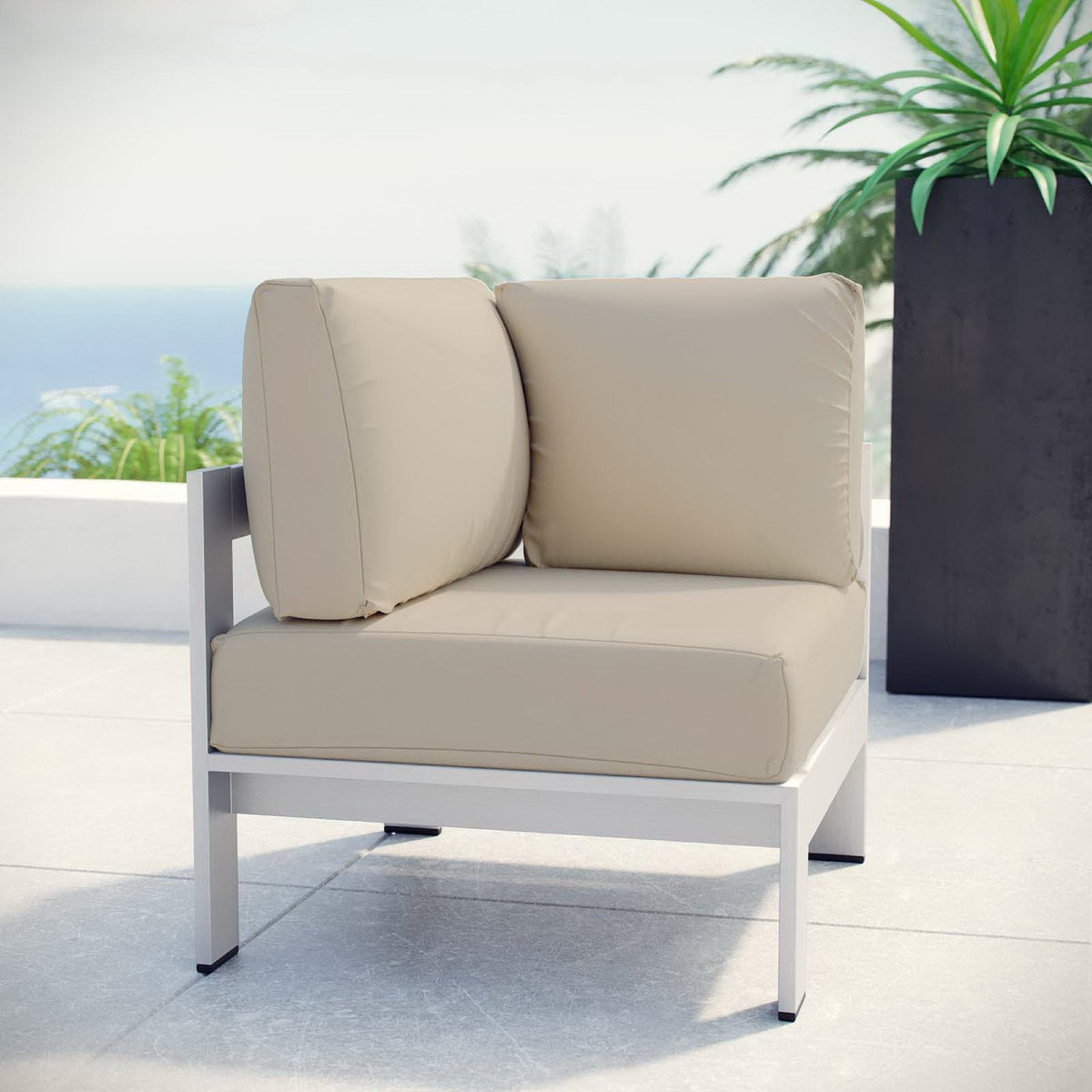Shore Outdoor Aluminum Corner Sofa