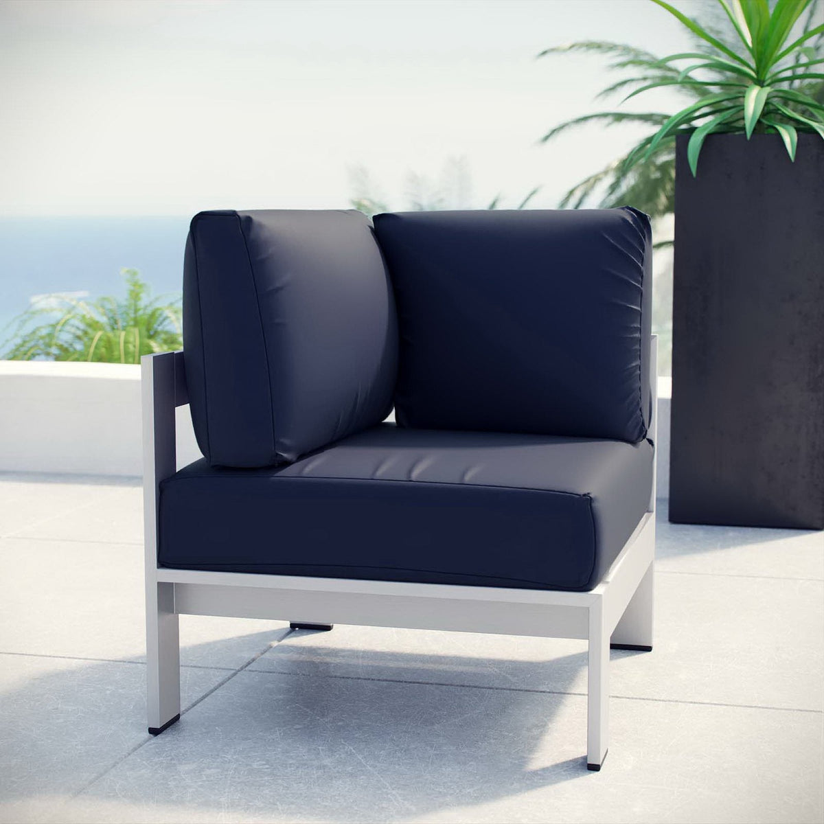 Shore Outdoor Aluminum Corner Sofa