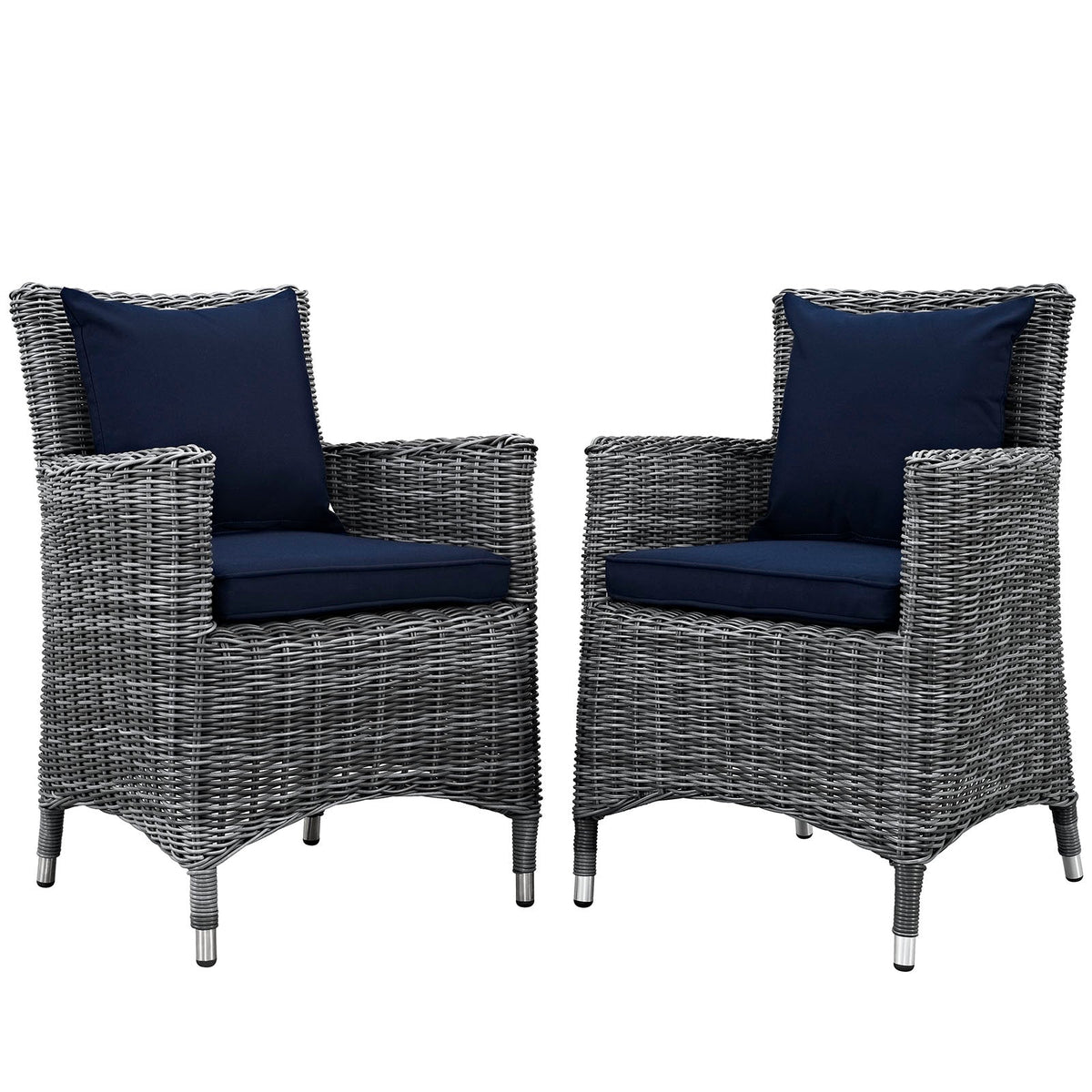 Summon 2 Piece Outdoor Patio Sunbrella® Dining Set - view 3