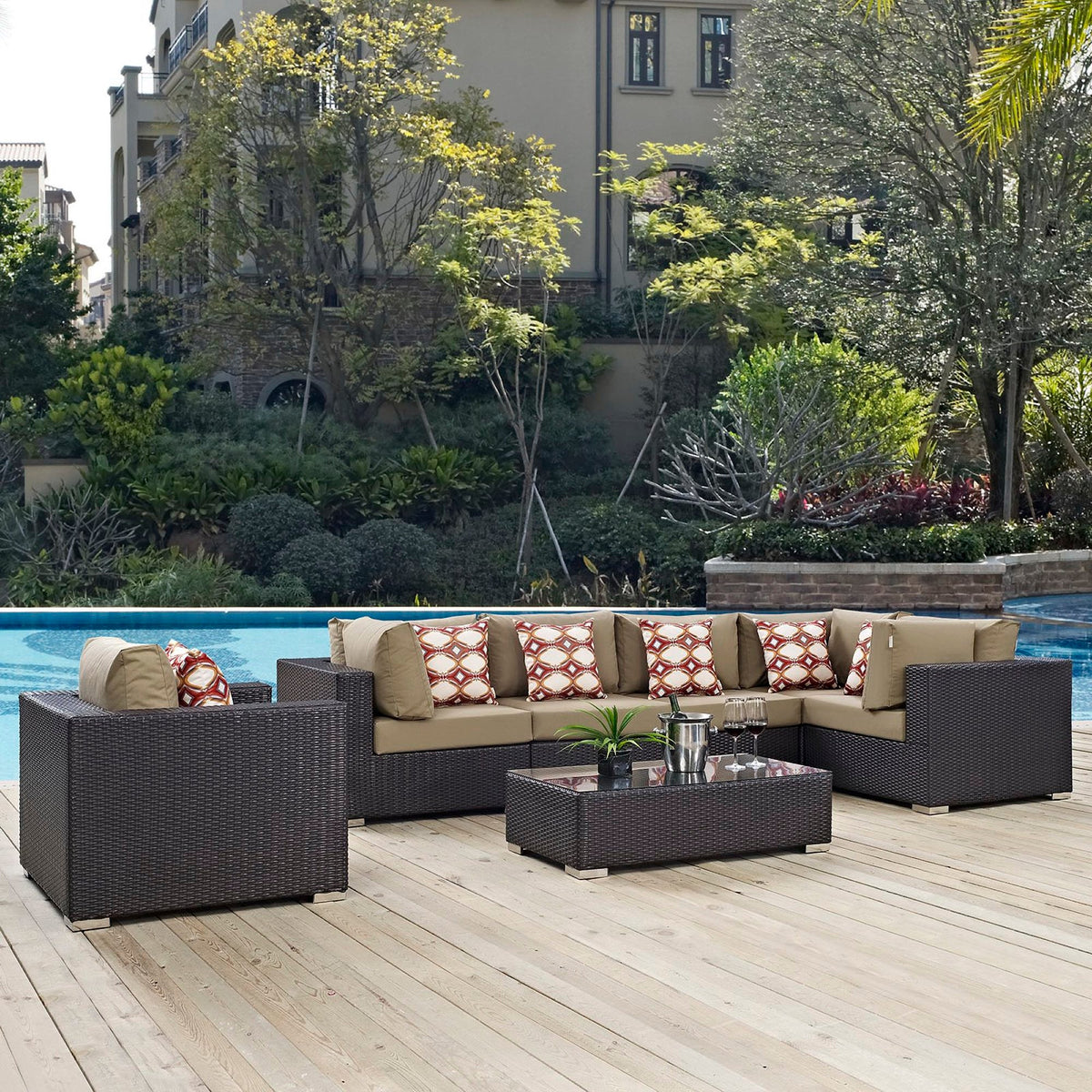 Convene 7 Piece Outdoor Sectional Set