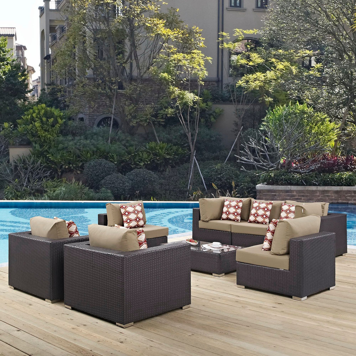 Convene 8 Piece Outdoor Sectional Set