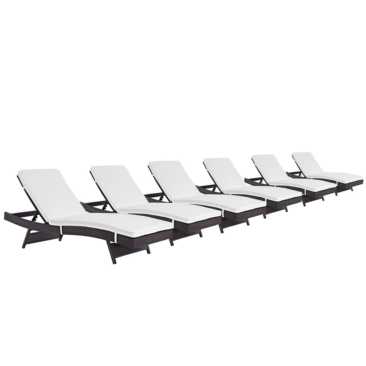 Convene Chaise Outdoor Patio Set of 6 - view 5