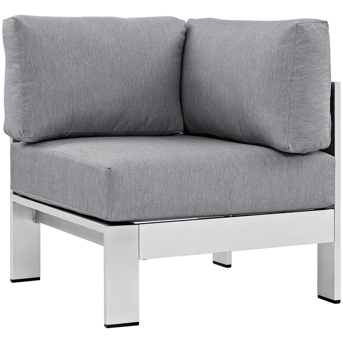 Shore 5 Piece Outdoor Aluminum Sectional Sofa Set