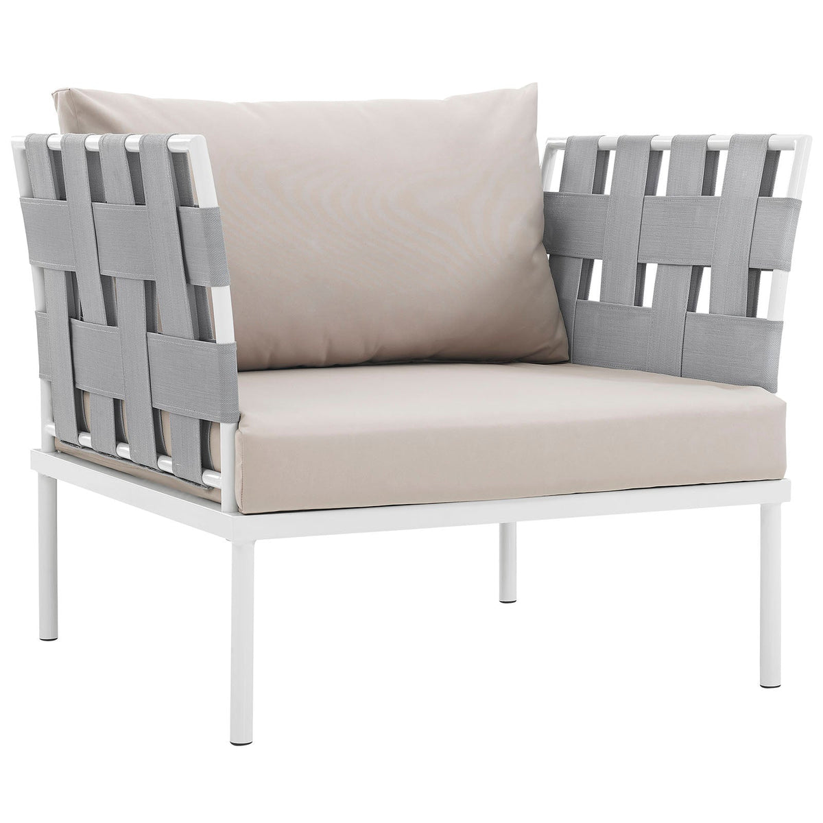Harmony Outdoor Patio Aluminum Armchair - view 1
