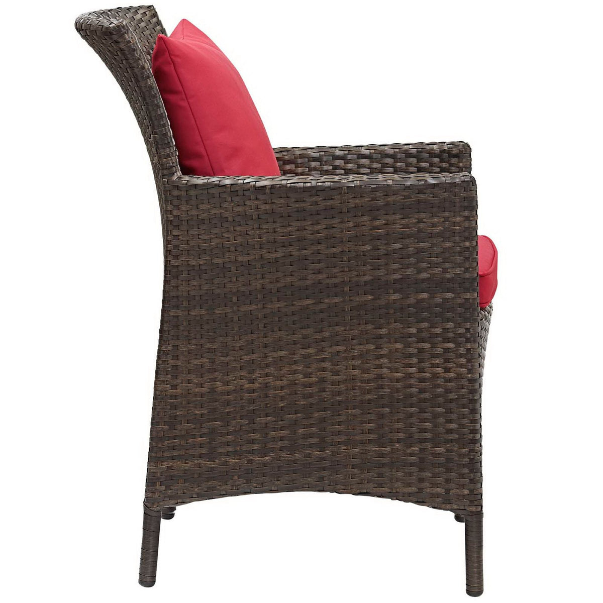 Conduit Outdoor Wicker Rattan Dining Armchair