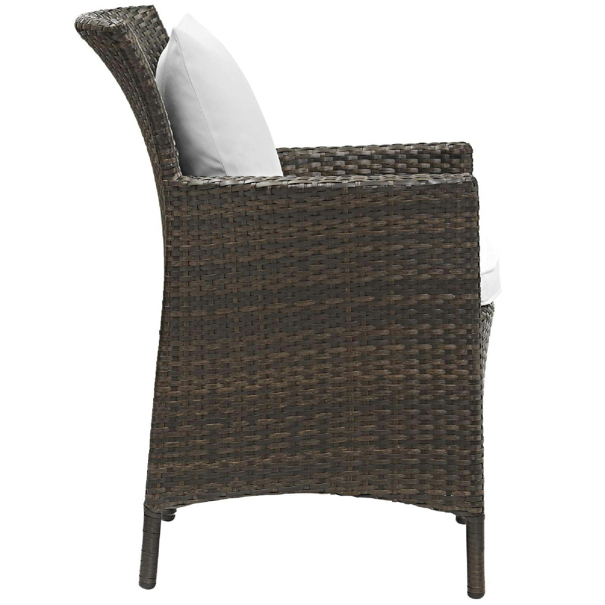 Conduit Outdoor Wicker Rattan Dining Armchair