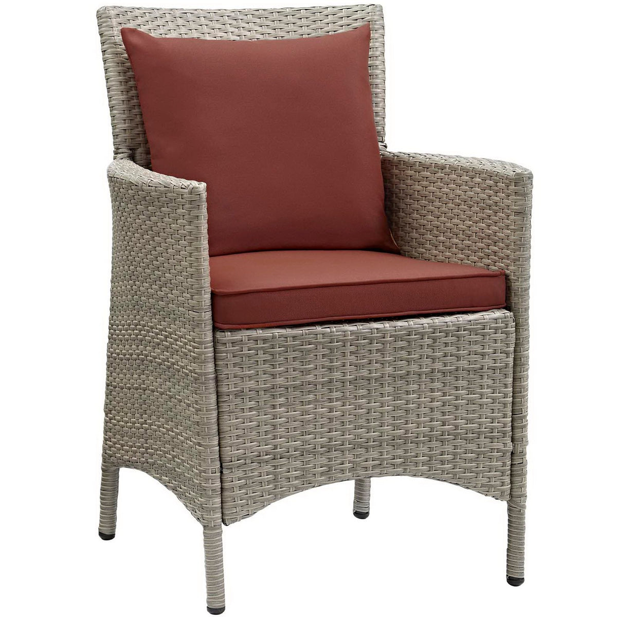 Conduit Outdoor Wicker Rattan Dining Armchair