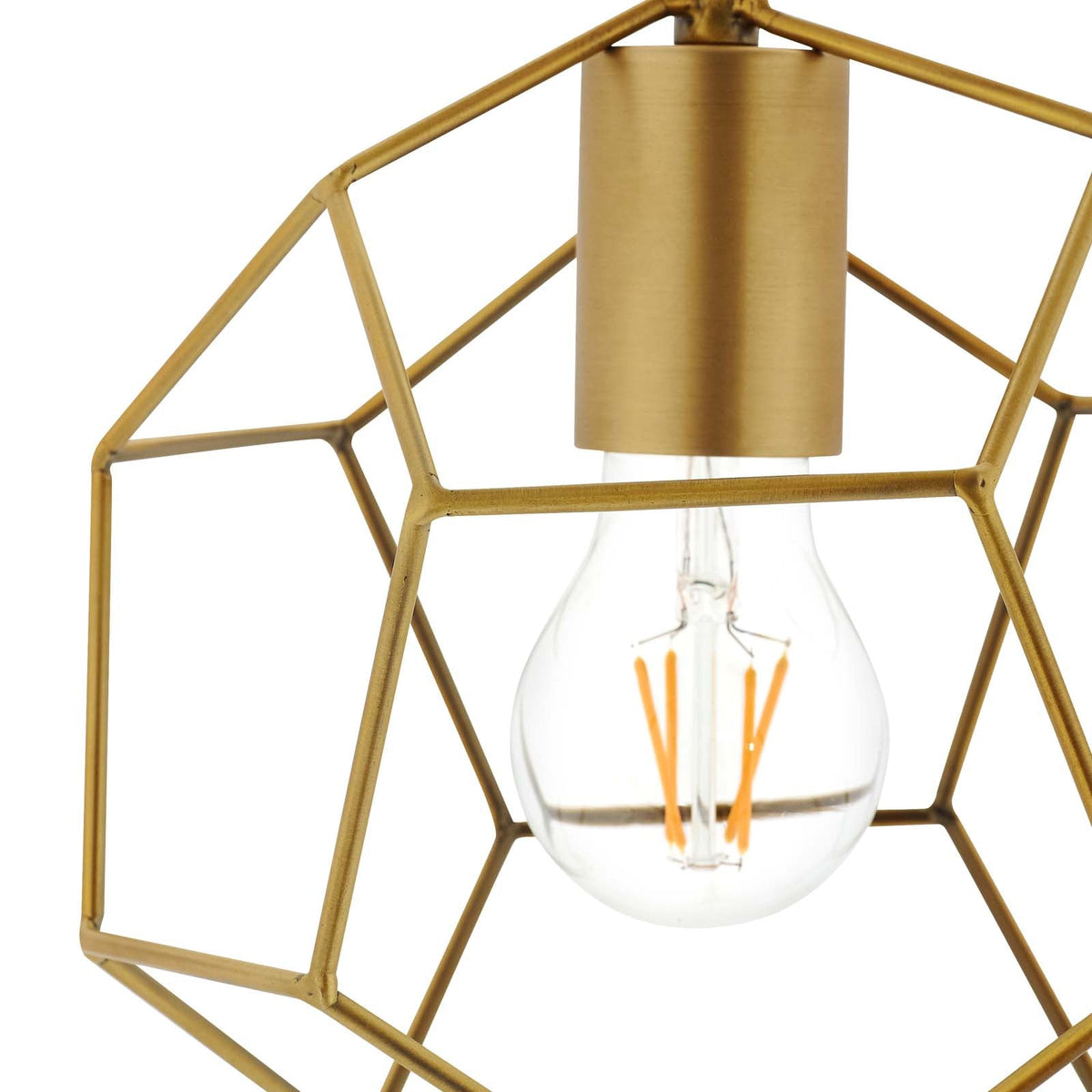 Pique Gold Metal Ceiling Fixture