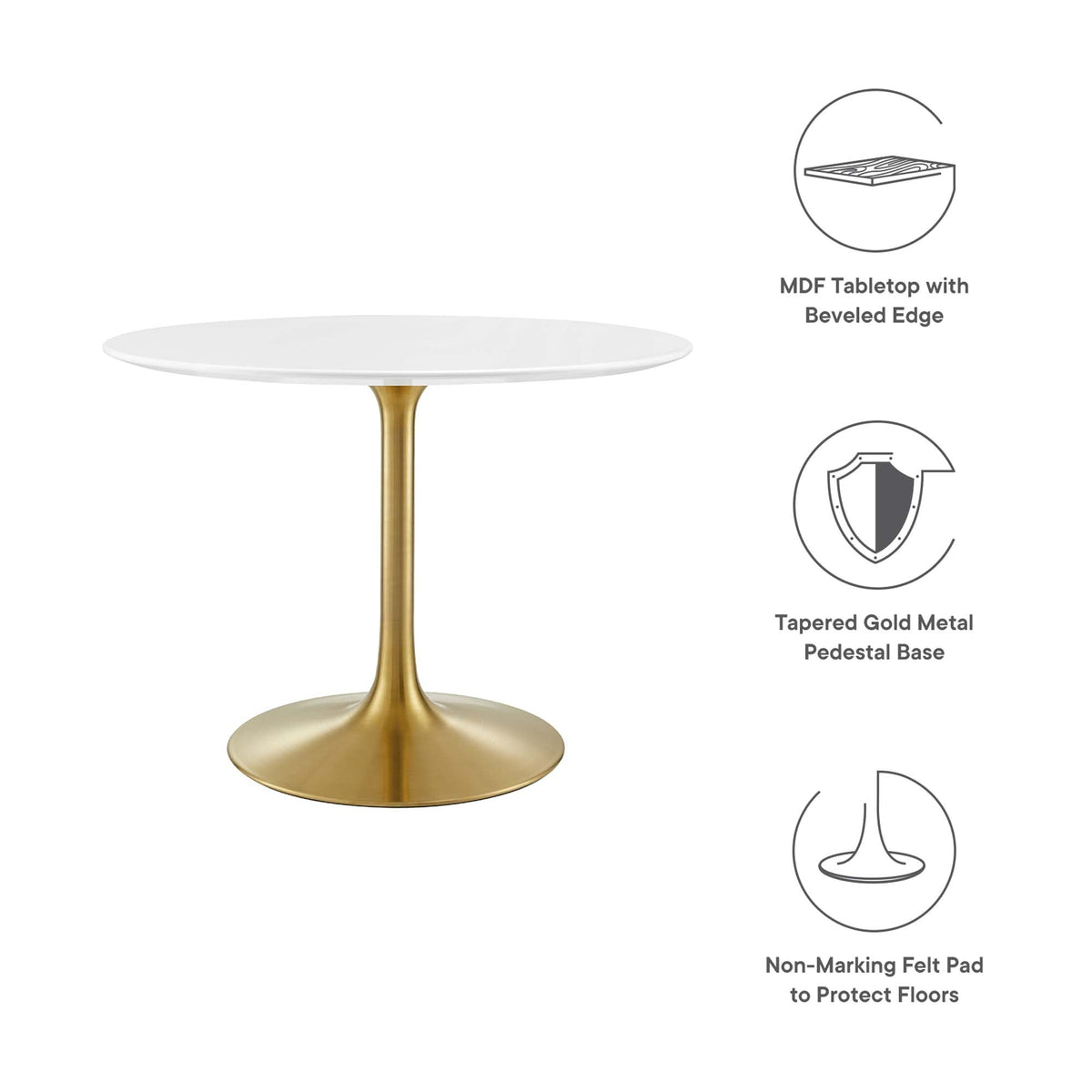Lippa Round 40" Dining Table - view 30