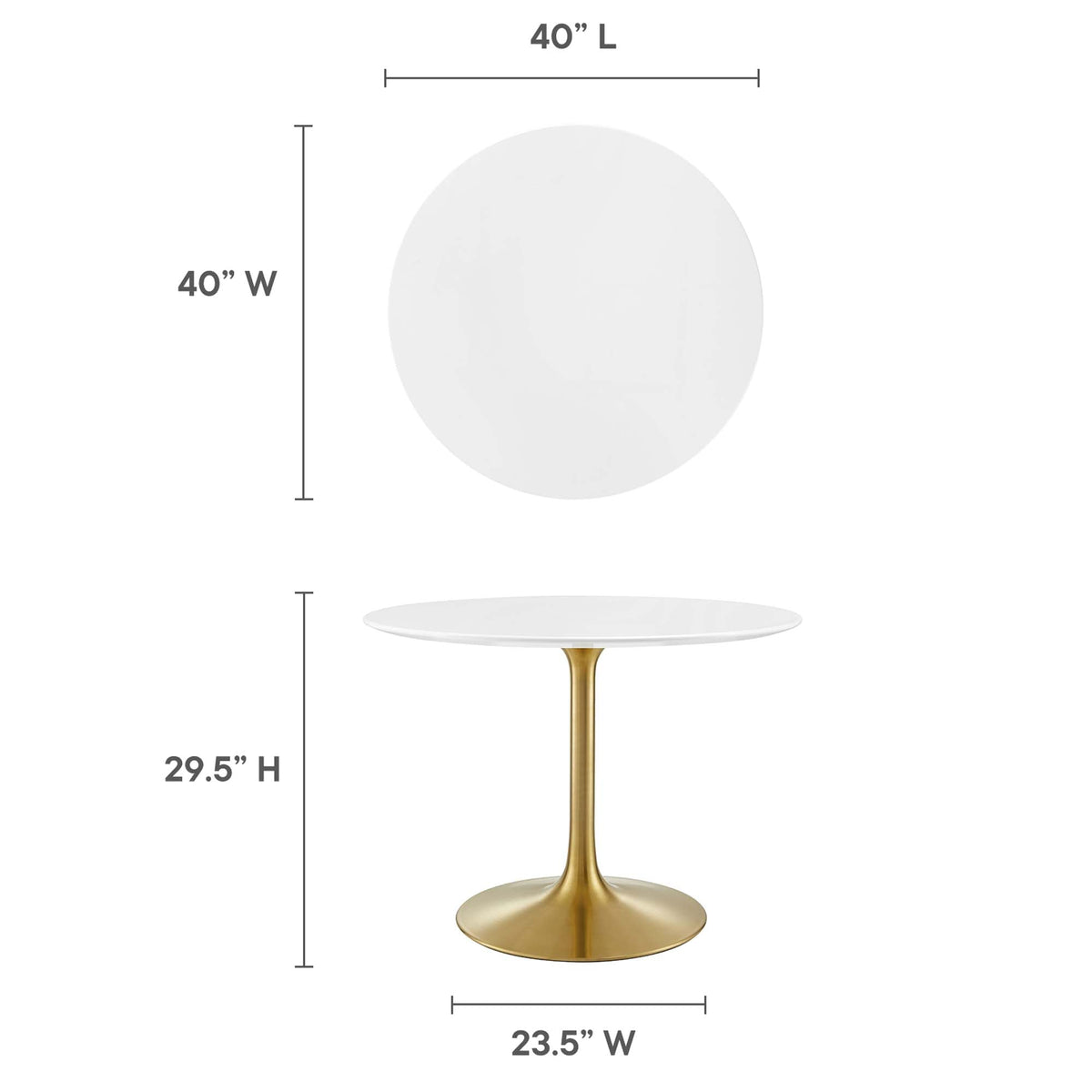 Lippa Round 40" Dining Table - view 39